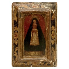 18th Century Spanish Colonial Wood Panel