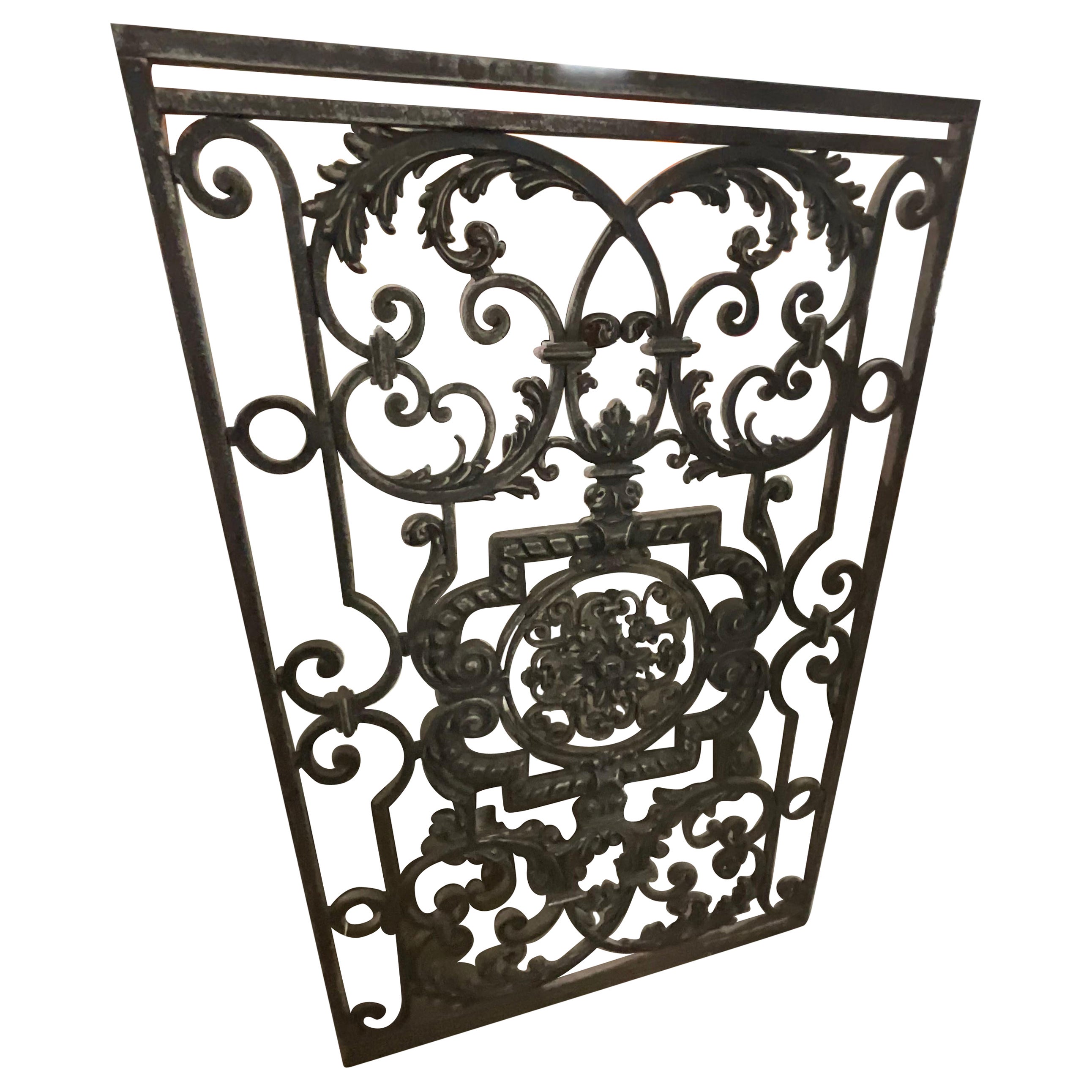 Custom Made Antique Cast Iron Fence at 1stDibs antique wrought iron fence, vintage wrought