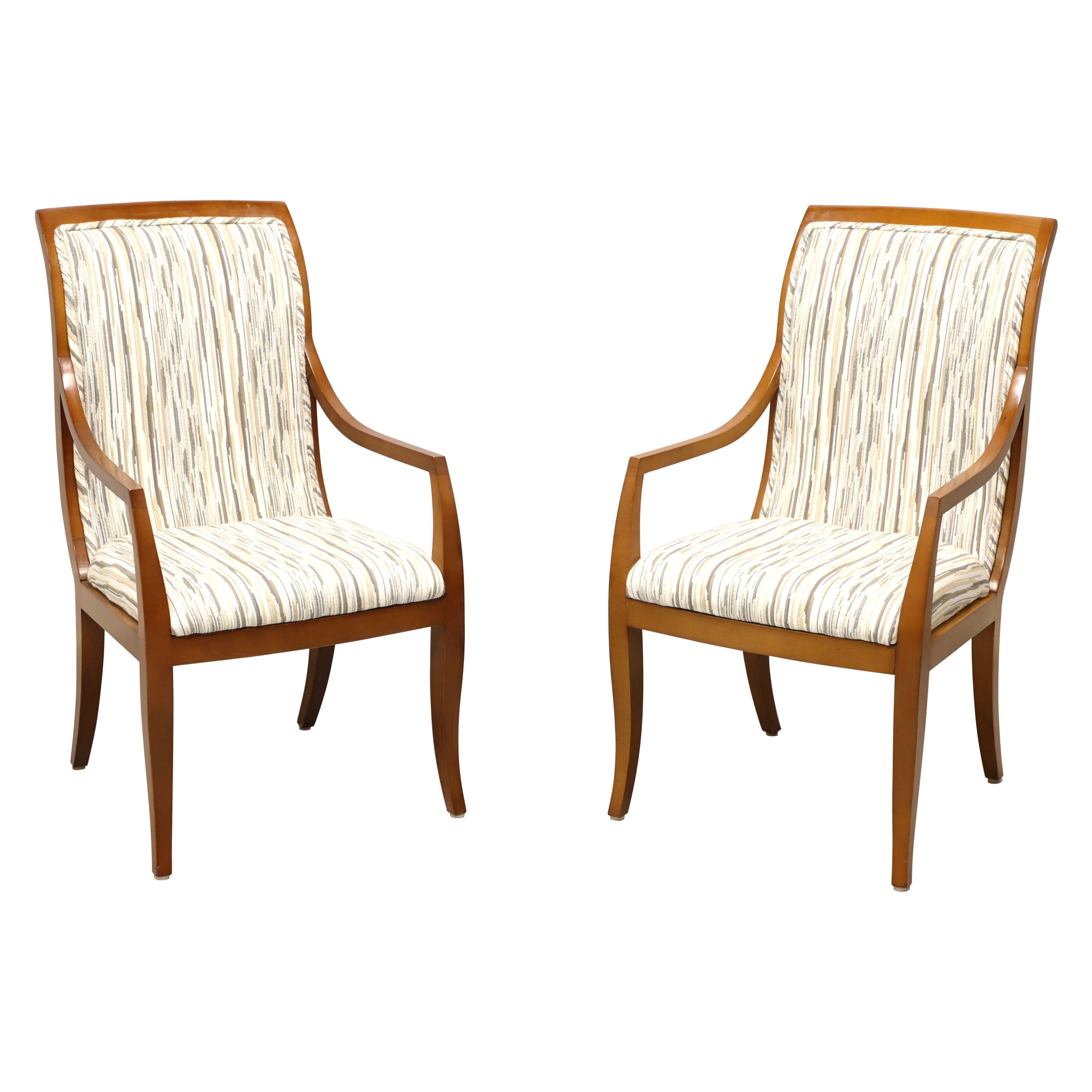 MASTERCRAFT by Baker Contemporary Dining Armchairs - Pair