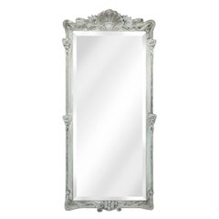 Slender Art Noveau Beveled Mirror