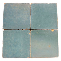 Handmade Glazed Zelige Tile in Light Blue Colour