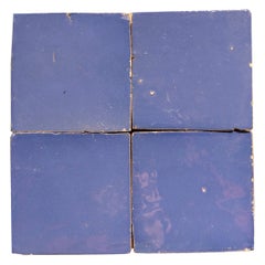 Handmade Glazed Zelige Tile in Blue Colour