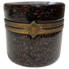 Vintage Murano Glass Cylinder Box