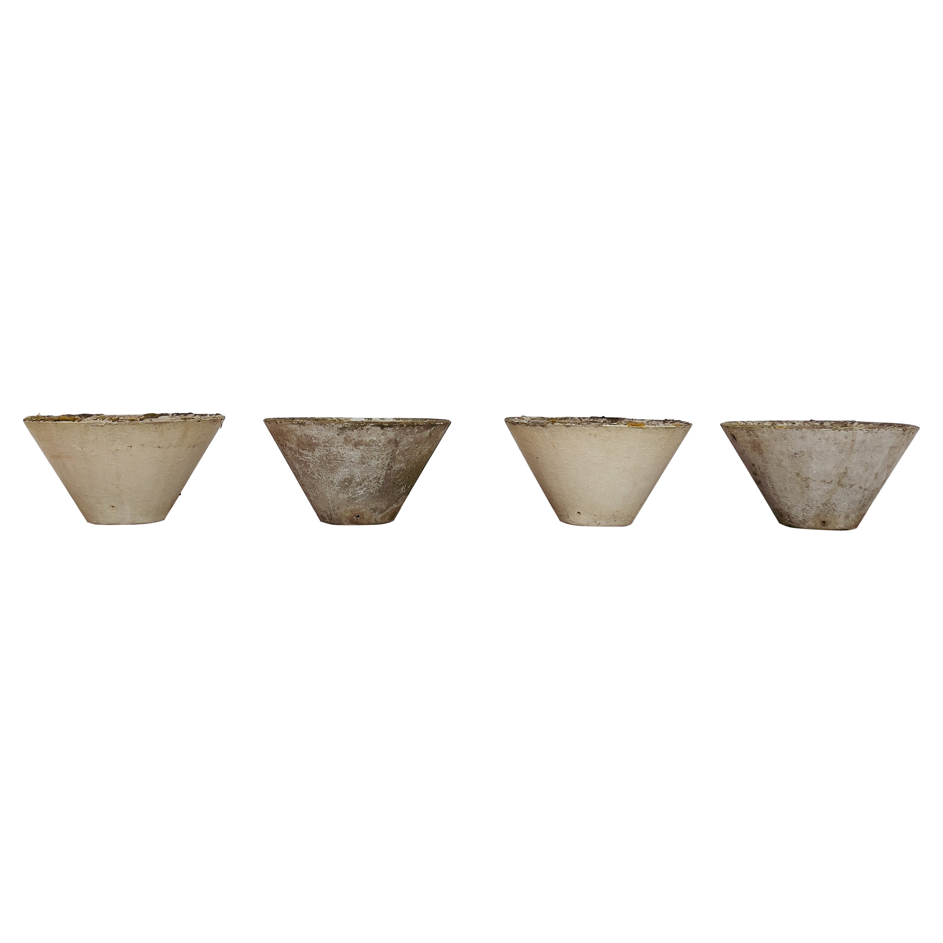 Set of 4 Willy Guhl Planters, 1950 For Sale