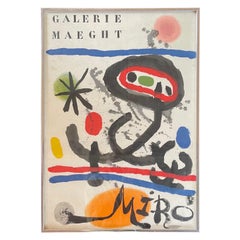 Joan Miro’s “Galerie Maeght Miro” Original Lithograph