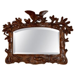 19th Century Black Forest Carved Mirror