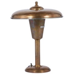 Retro Mid-Century Copper Brass Table Lamp