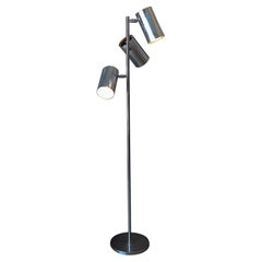 Vintage Chrome 3 Light Floor Lamp by Robert Sonneman for Koch & Lowy, ca. 1970