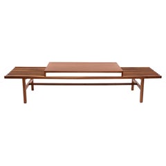 John Keal Brown Saltman Mid-Century Modern Walnut Coffee Table or Bench