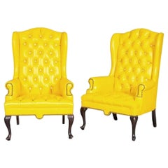 Pair of Antique Style Wingback Chairs