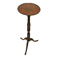 18th Century George II Period Mahogany Tripod Candle Stand, English circa 1750