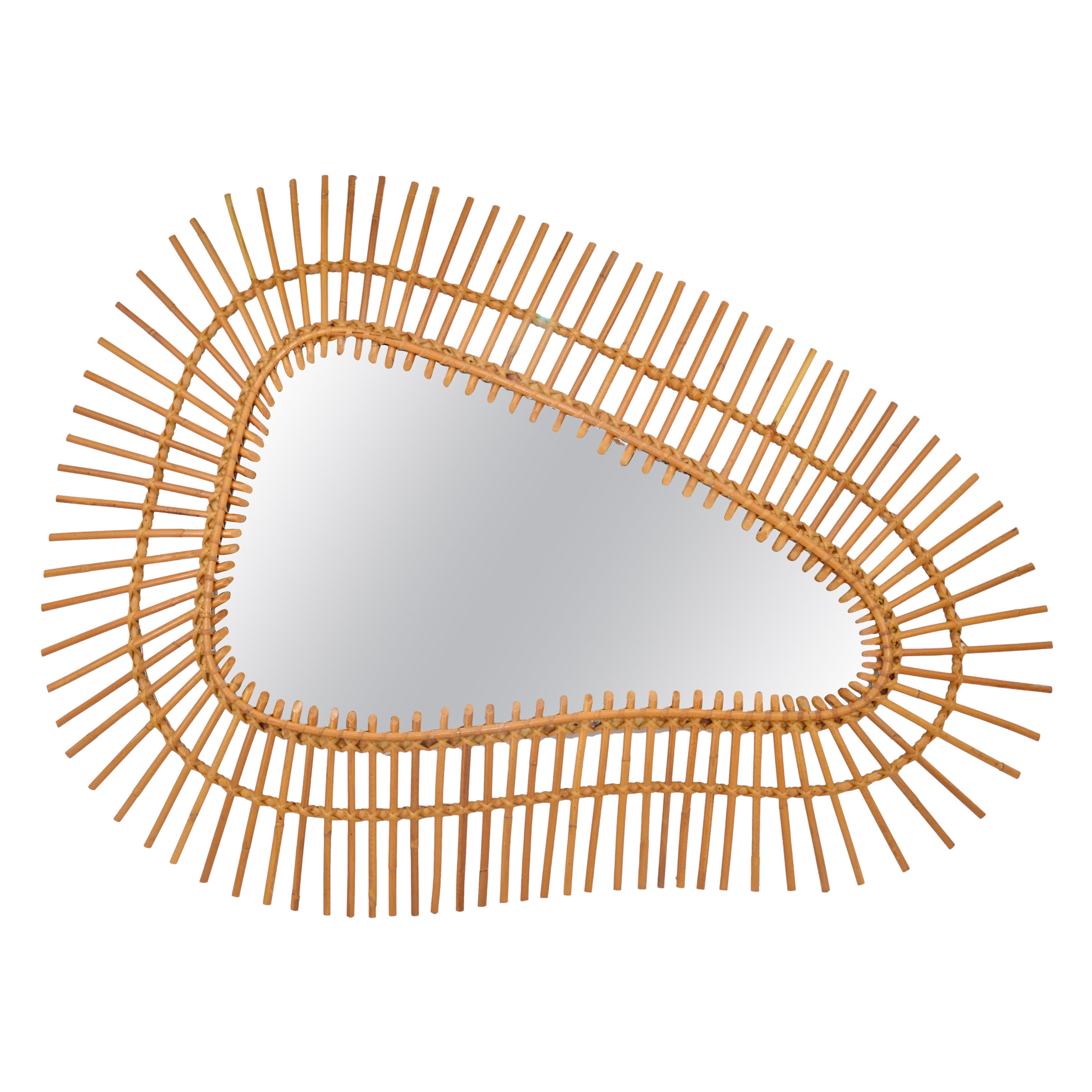 Large Rattan Wall Mirror For Sale at 1stDibs rattan full length mirror