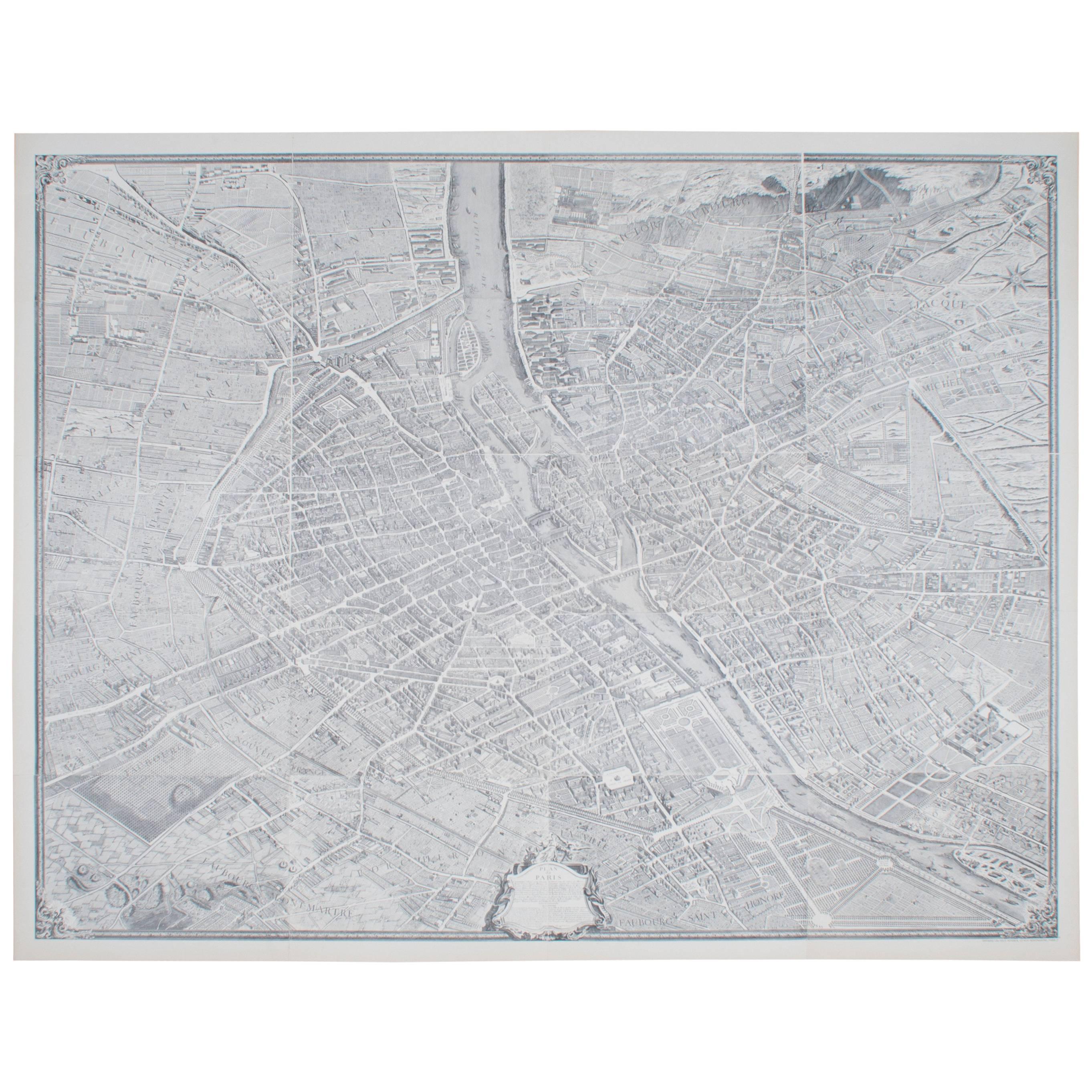 Large Map of Paris, France