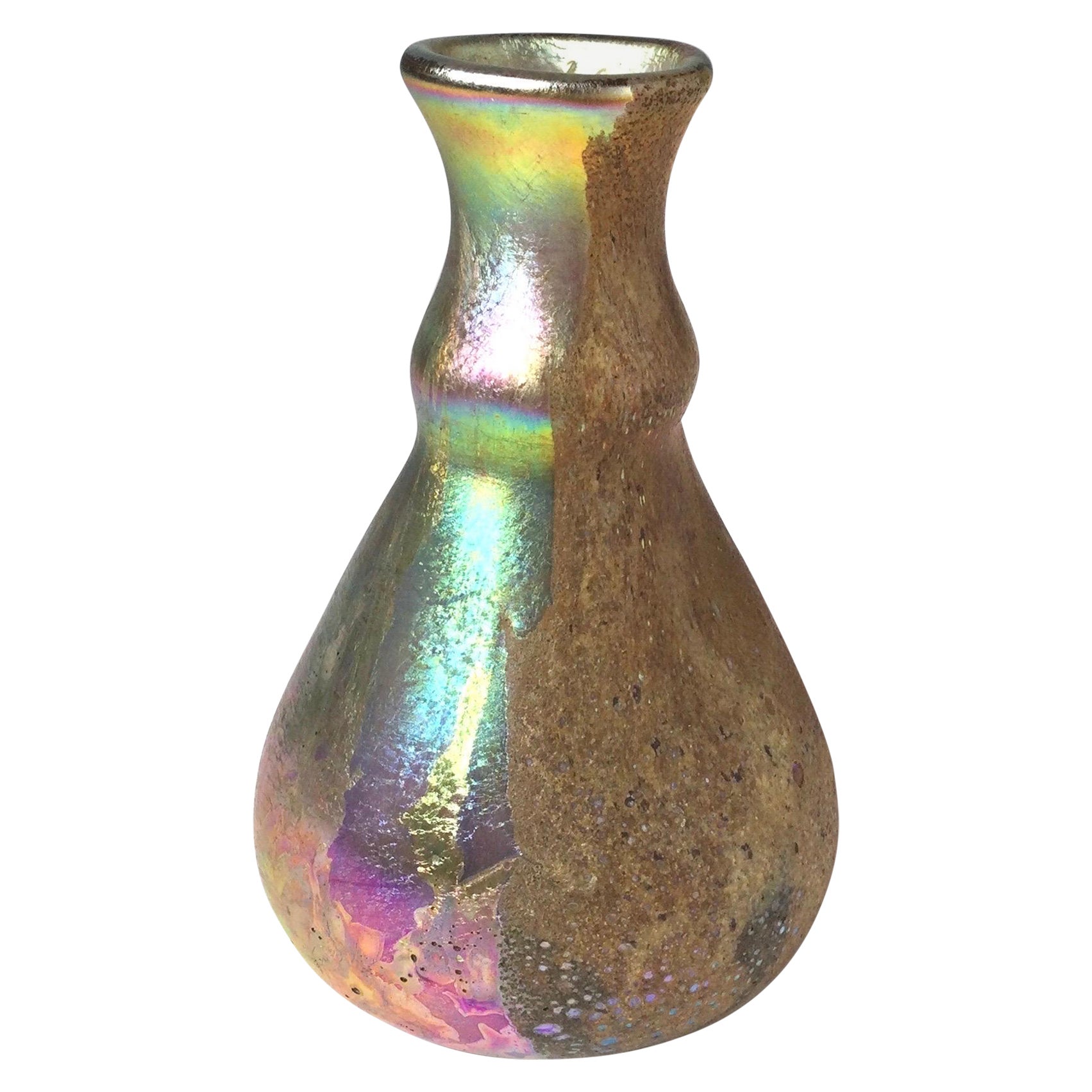 Louis Comfort Tiffany Cypriut Lava Glass Vase, 1910 For Sale