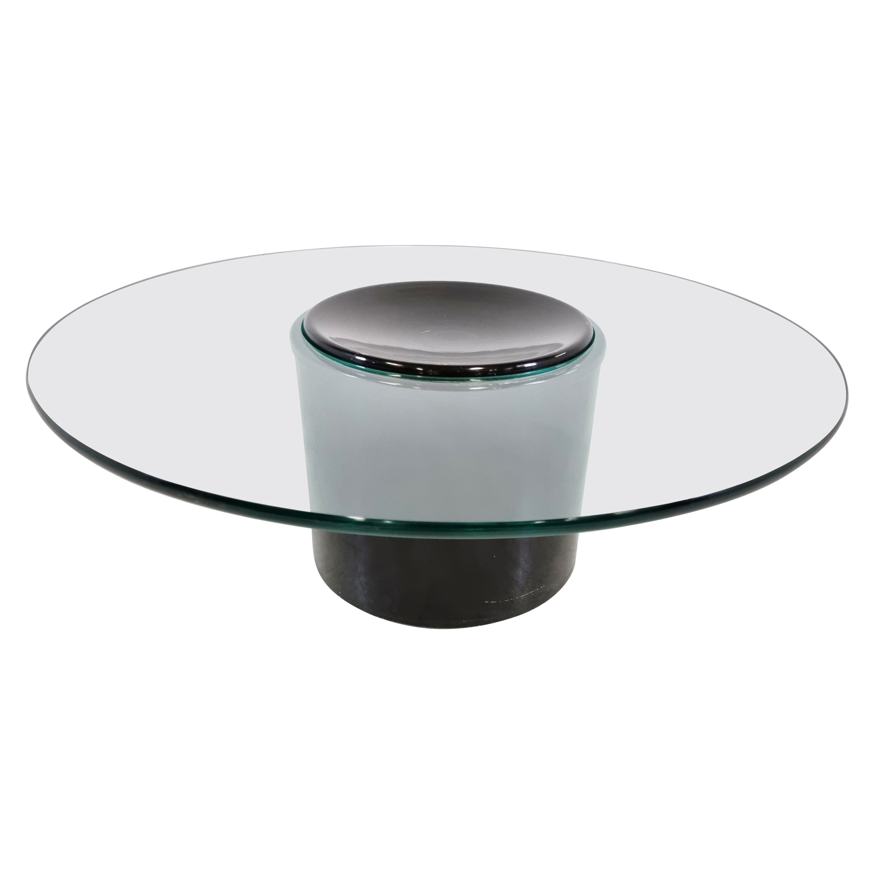 Modern Coffee Table, Wooden 360°Rotation Extension, Cocktail Center, Top Swivel Sofa Side Petals Stacking Table for Living Room Office, 80cm Diameter