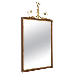 Used Mahogany Gilt Neoclassical Style Rectangular Wall Mirror