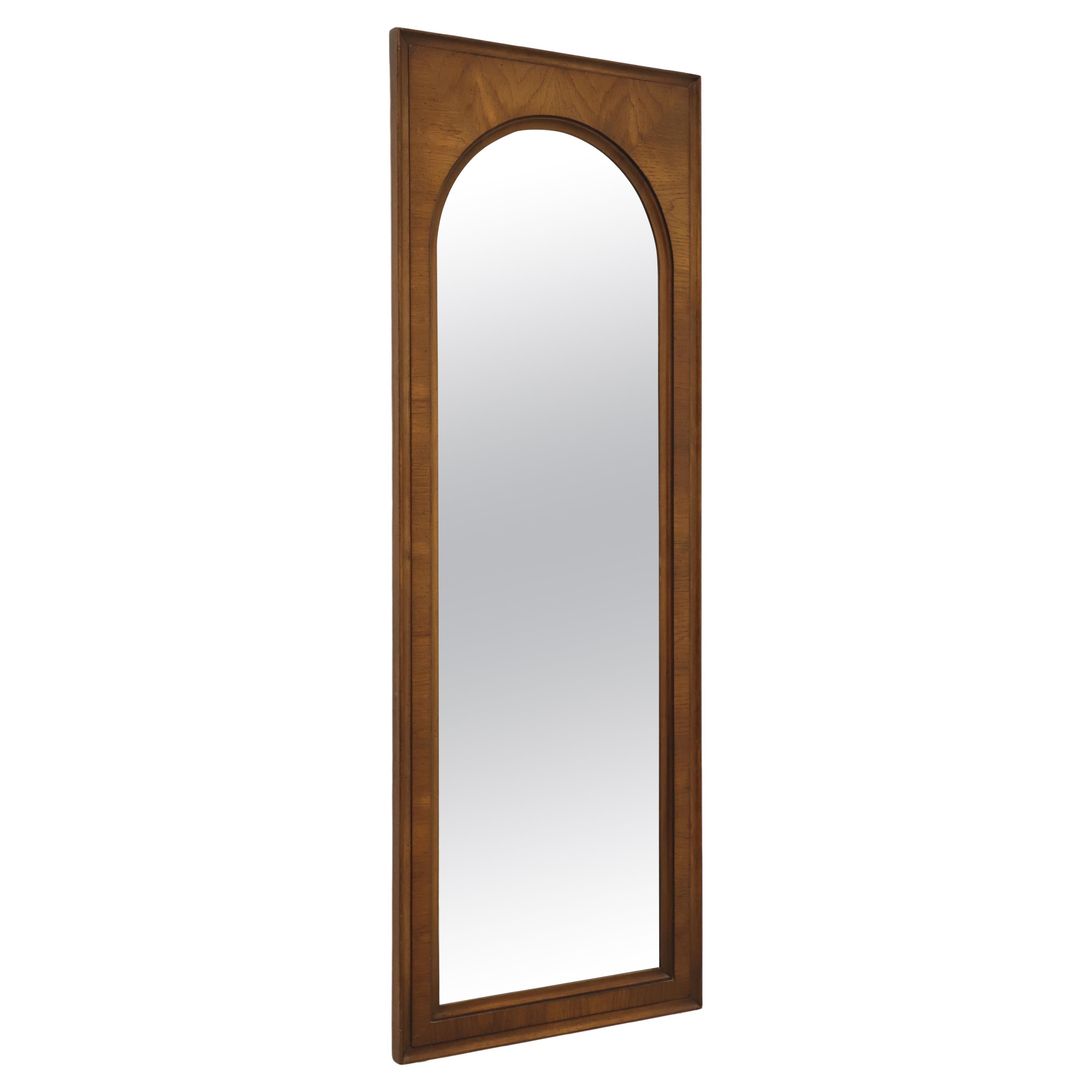 WHITE OF MEBANE Mid 20th Century Modern Walnut Arched Wall Mirror