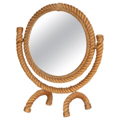 French Rope Vanity Mirror by Audoux Minet