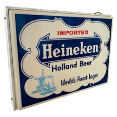 Vintage Lighted Heinekens Beer Sign