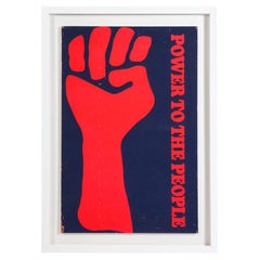 'Black Panthers' Power to the People Poster, Gemini Rising INC, Signed