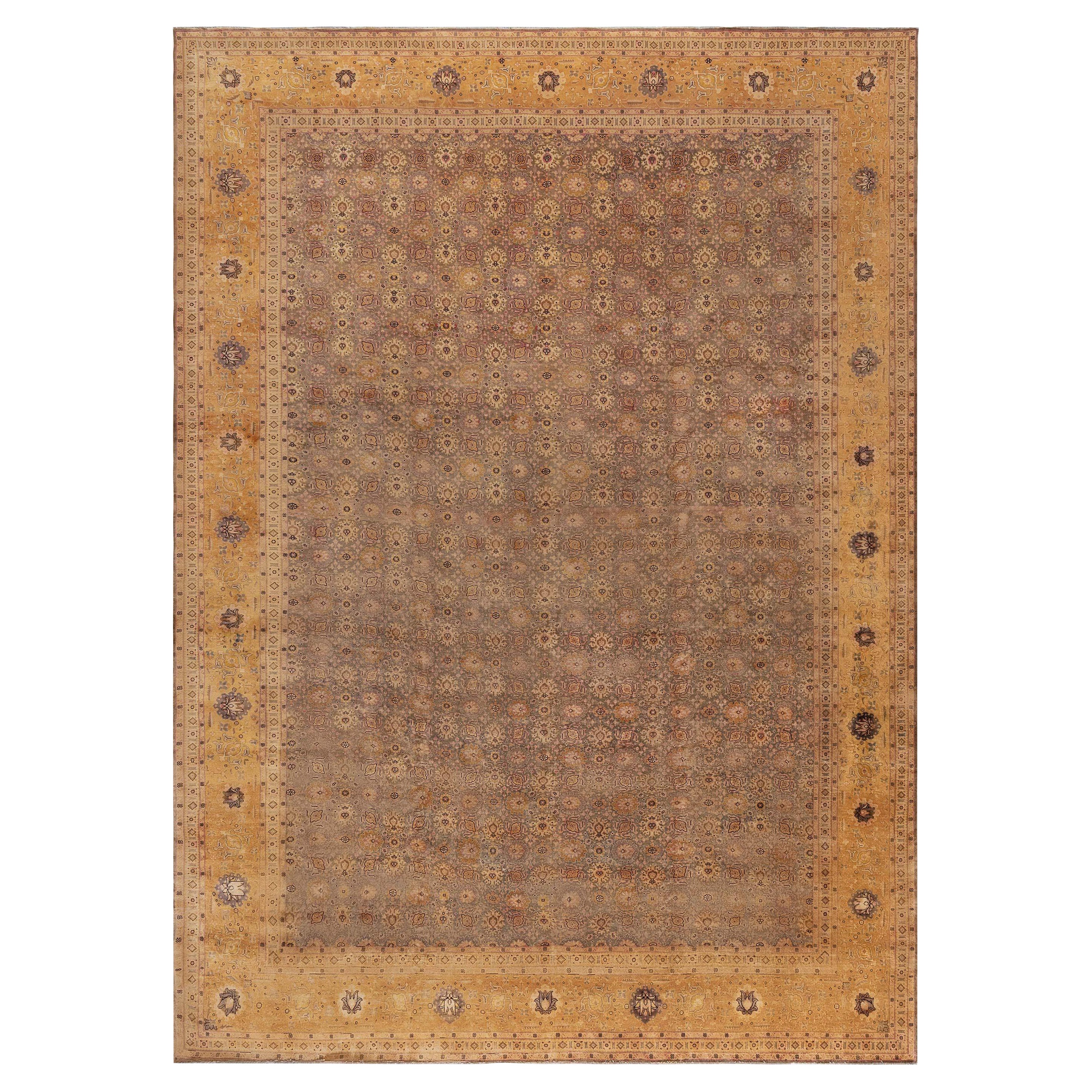 Doris Leslie Blau Collection Antique Persian Tabriz Rug For Sale at