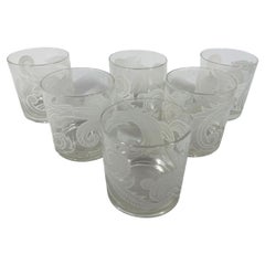Ensemble vintage de 6 verres Washington Rocks Glass conçu par Irene Pasinski