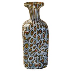Collectable Vintage Fratelli Toso Murano Murrine Millefiori, Art Glass Vase