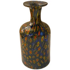 Collectable vintage Fratelli Toso Murano Murrine Millefiori, Art Glass Vase