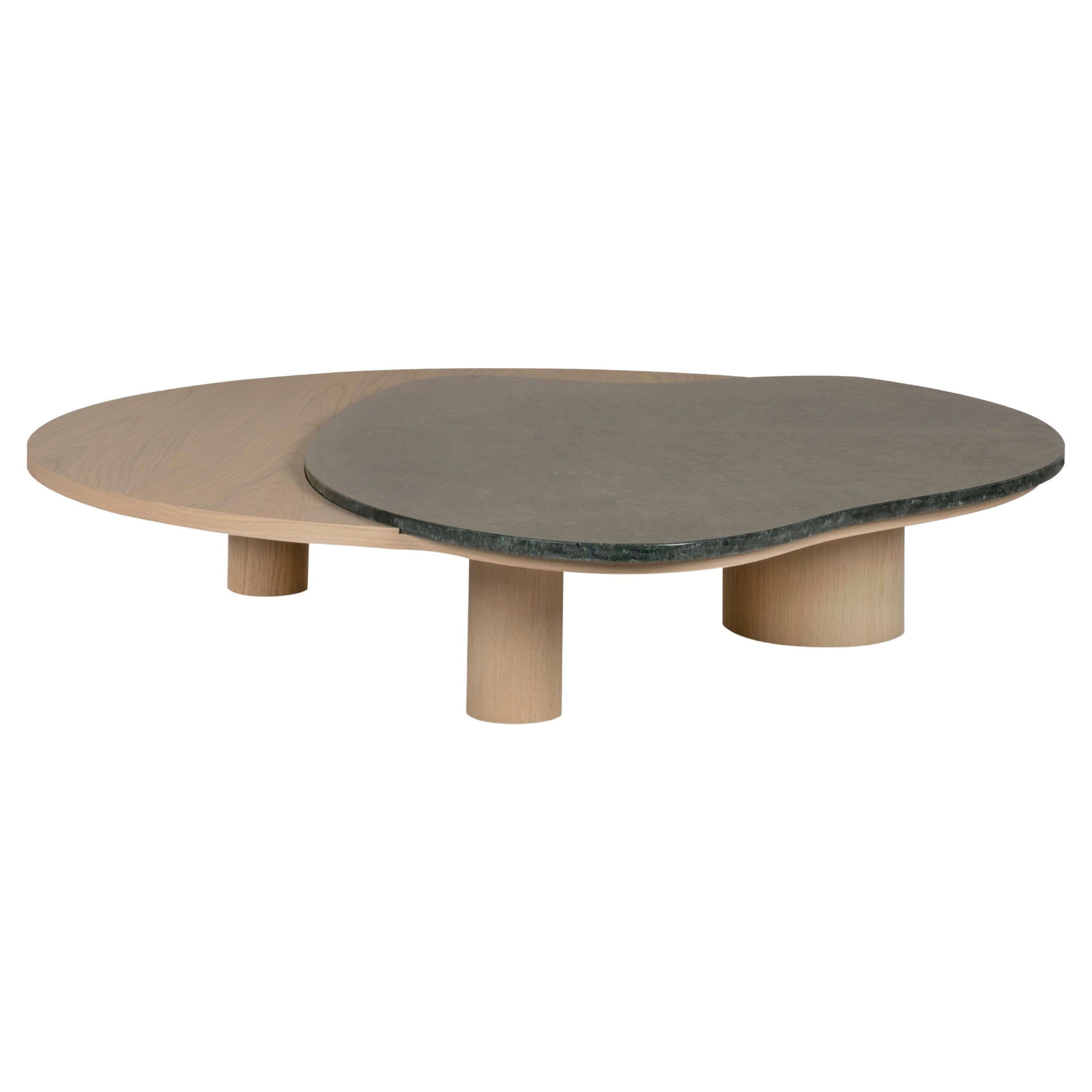 Table basse Bordeira, marbre Guatemala, fabriquée à la main au Portugal par Greenapple en vente