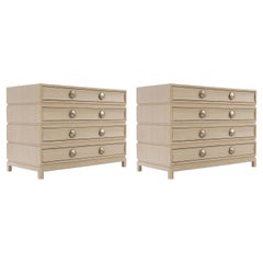 Stacked Commodes in Cerused Oak by Stamford Modern