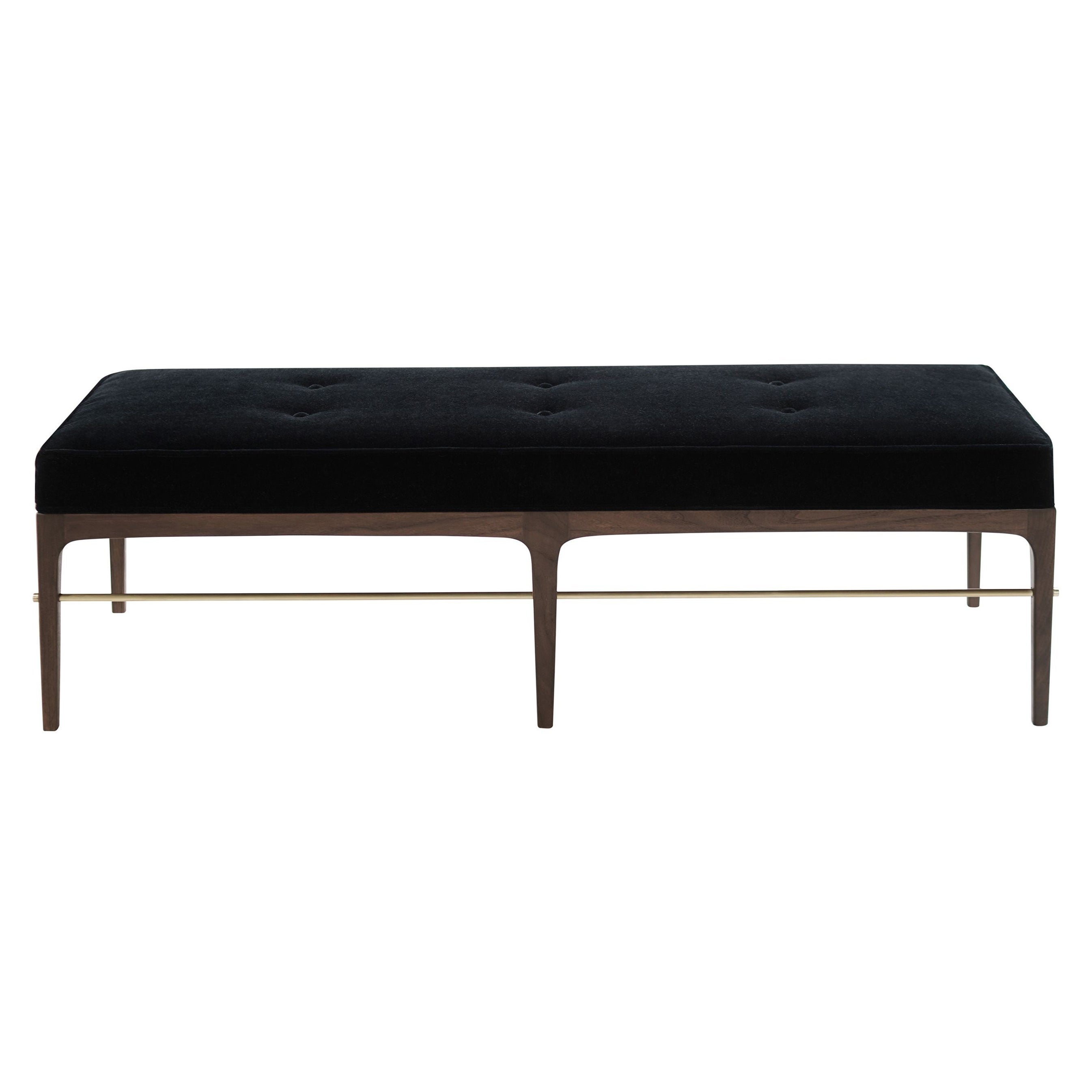 Linear Bench in Dark Wanut Series 60 by Stamford Modern For Sale