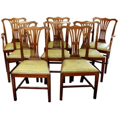 Early 20th Century Georgian Style Dining Chairs, Set of 8