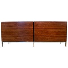Rare 1960's Florence Knoll Rosewood Double Chest