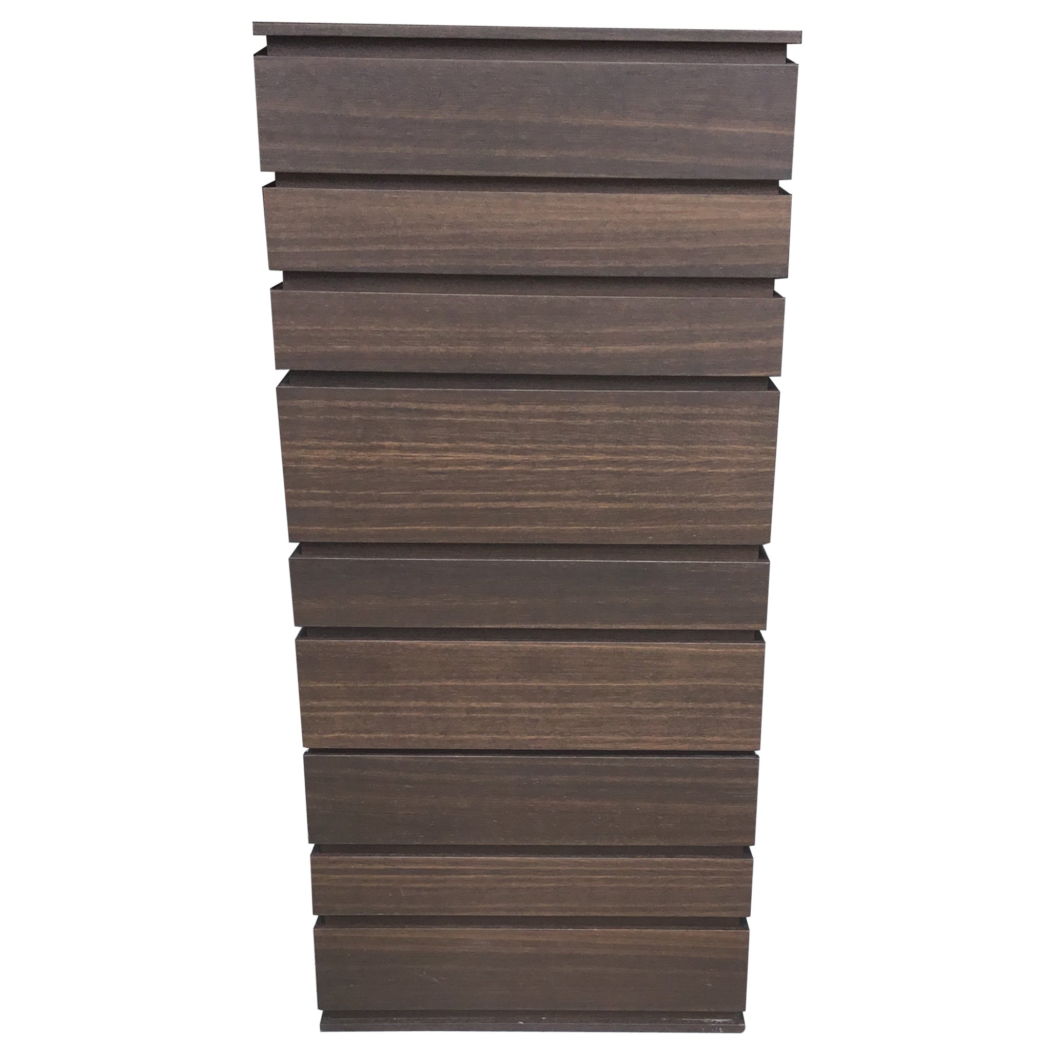 Lema Nine Drawer Walnut Chest