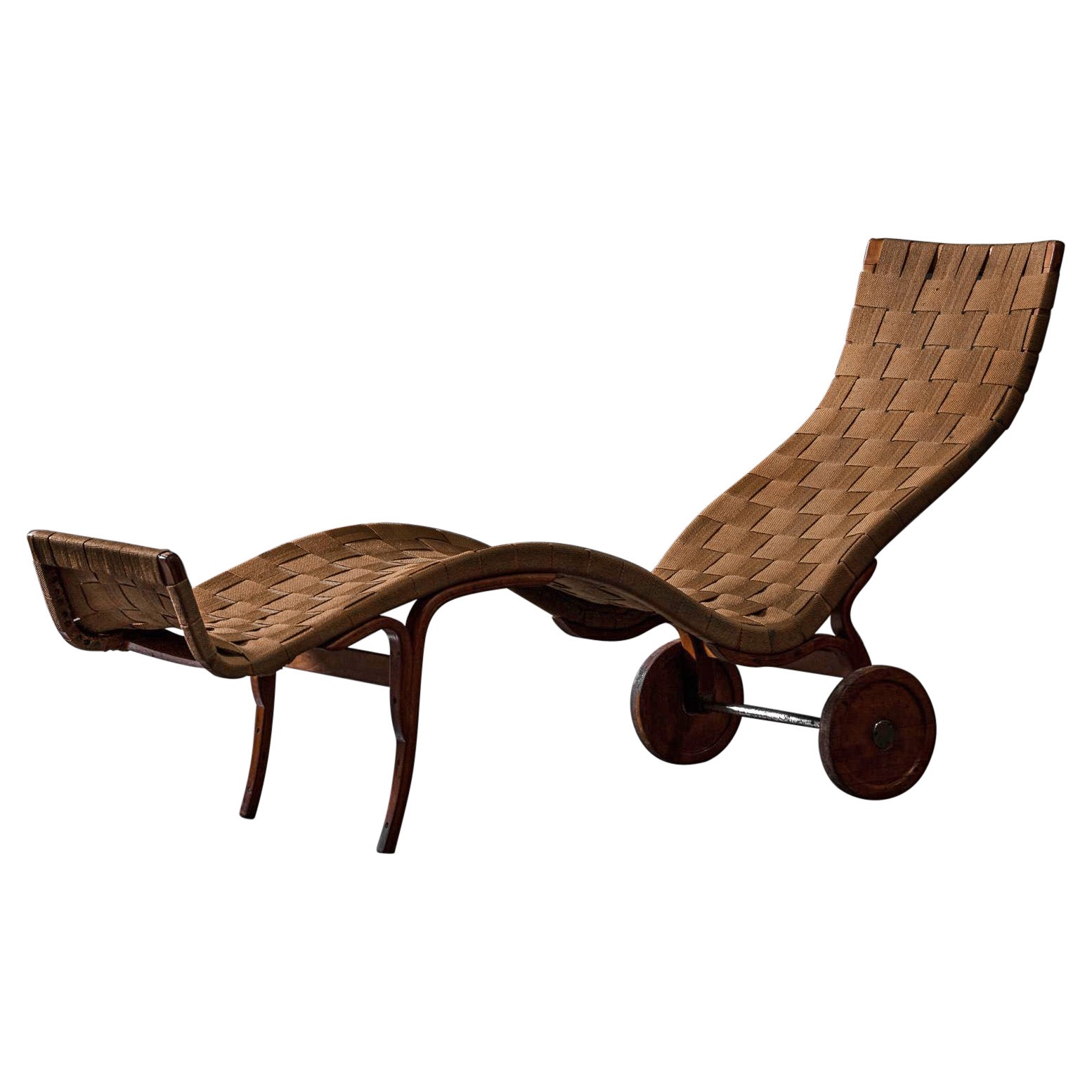 Rare Pernilla Chaise Longue by Bruno Mathsson for Firma Karl Mathsson