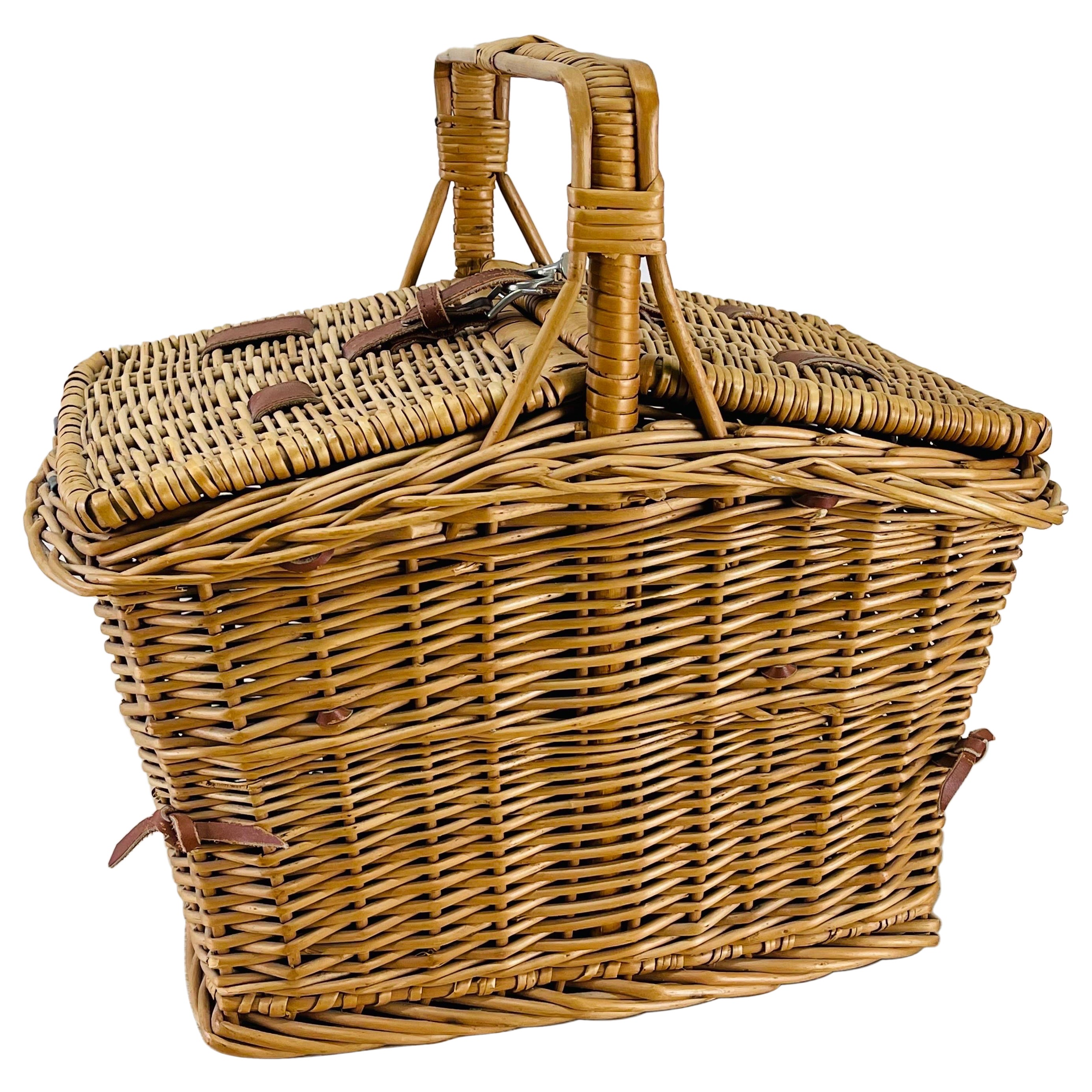 Vintage Picnic Basket at 1stDibs