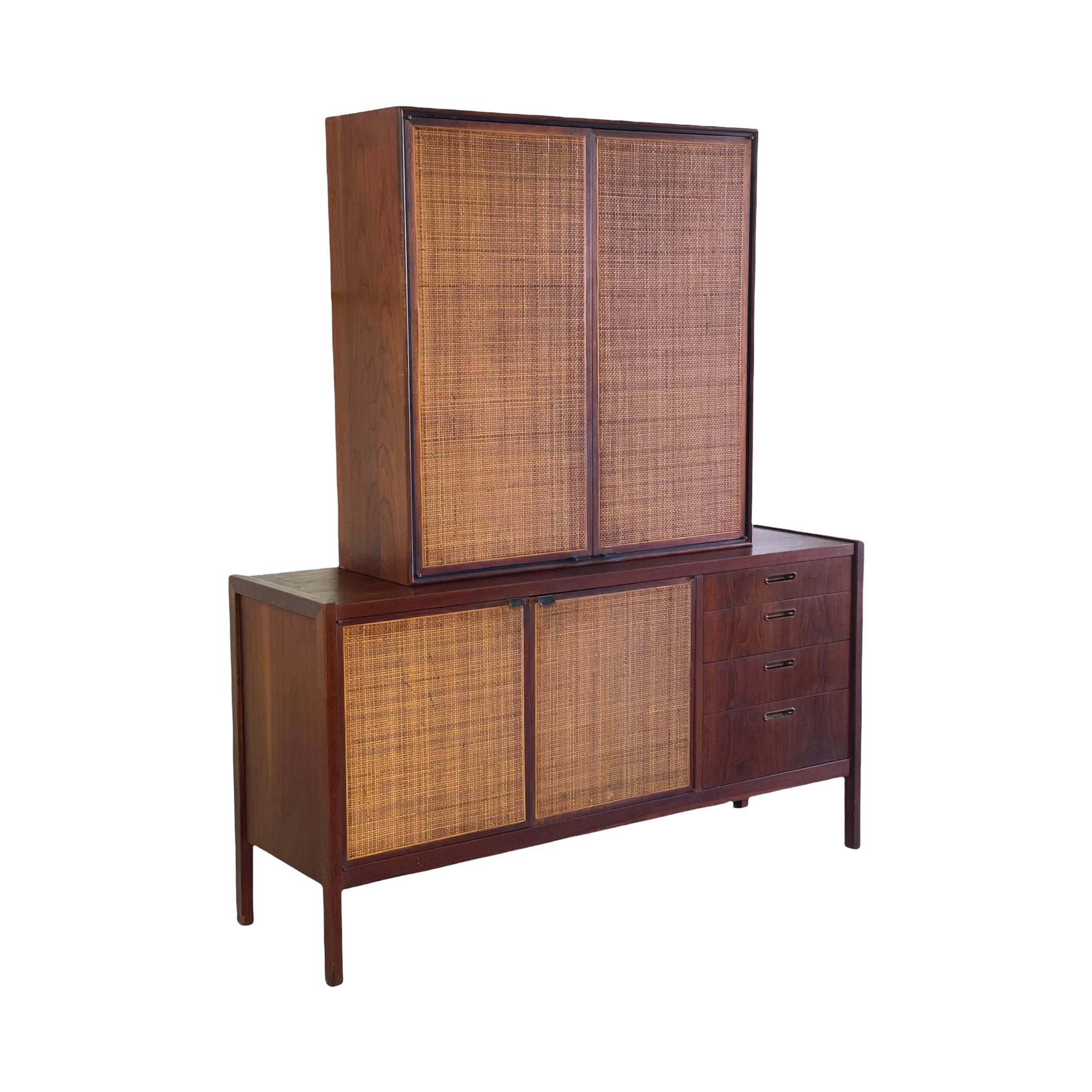 Vintage Mid Century Modern Record Cabinet Storage or Credenza For Sale