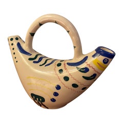 Picasso Bird Ceramic Pitcher, Made in Mexico