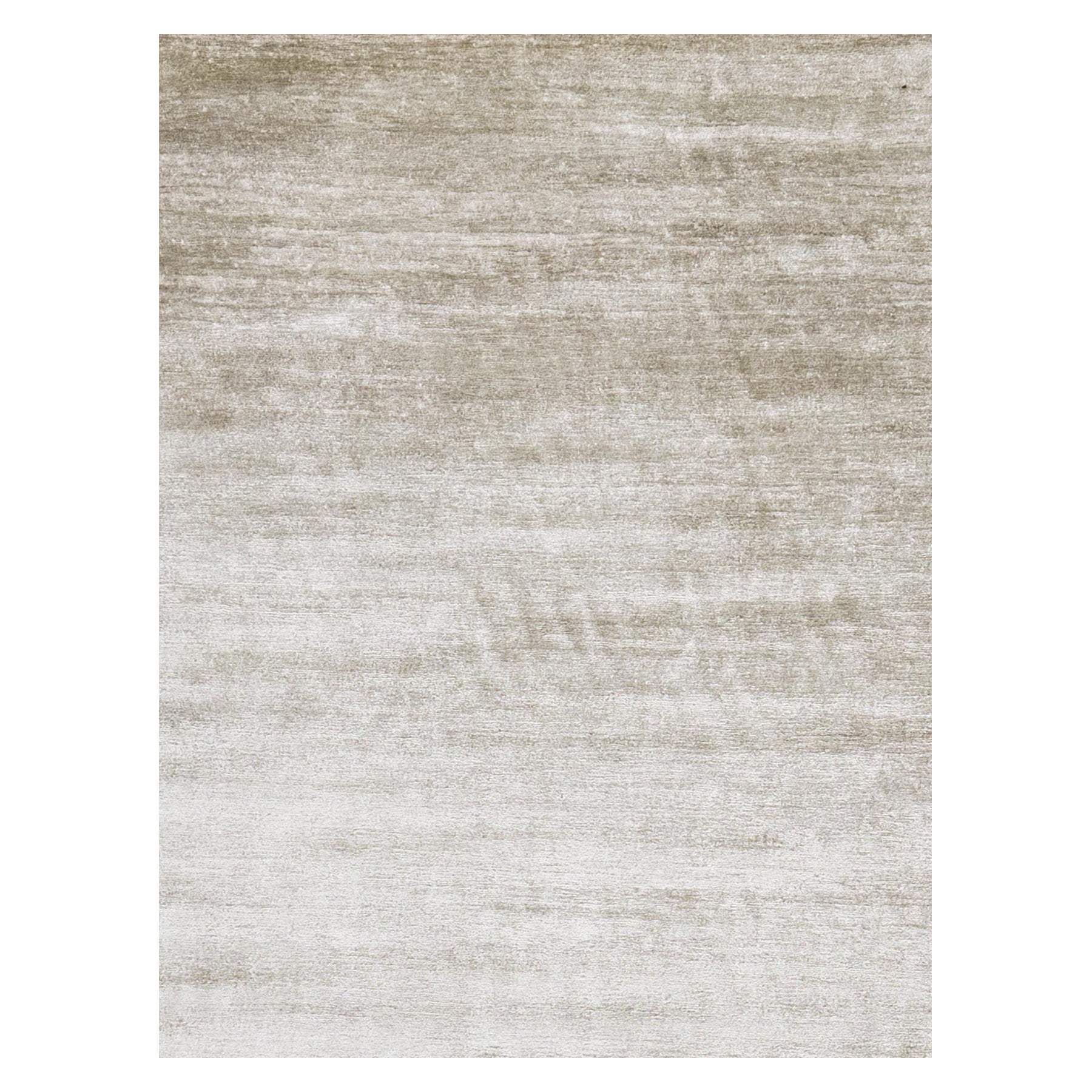 Mehraban Alfombra de seda de bambú de diseño sólido Dara en venta