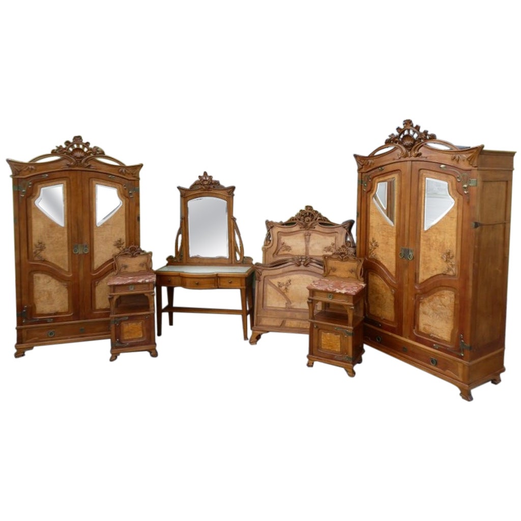 Art Nouveau Bedroom Set by Louis Majorelle For Sale at 1stDibs