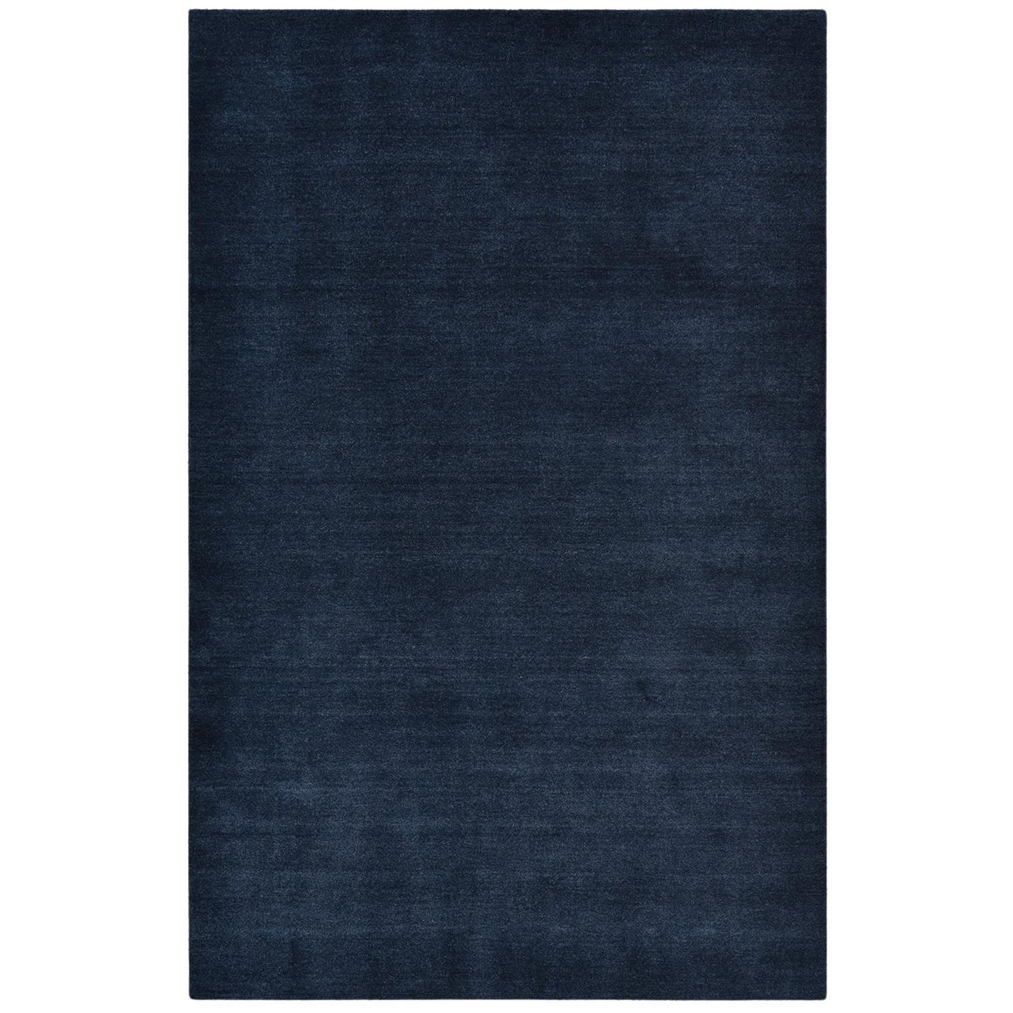 Tapis de sol Contemporary Solid Hand Made Blue 5' 0" x 8' 0"
