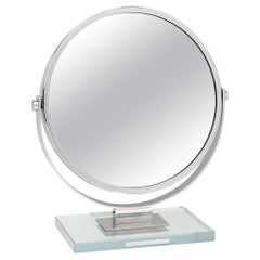 Miroir Brot Chrome and Glass 'Prestige' Vanity Mirror 