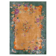 Tappeto Art Deco cinese degli anni '20 ( 5'10" x 8'3" - 178 x 252 )