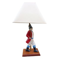 Hessischer Soldier-Feuerböcke als Lampe, Kolonialstil, 1920er Jahre