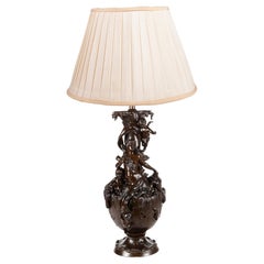 19th Century Bronzed Vase / Lamp of the Goddess Amphitrite