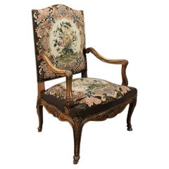 19th Century French Louis XV Tapestry Armchair