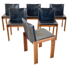 Afra & Tobia Scarpa "Monk" Chairs, Set of 6
