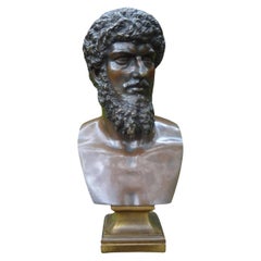 19th Century French Bronze Bust Sculpture of Emperor Lucius Varus