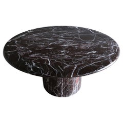 Italian Rosso Levanto Modernist Marble Centre Table, circa 1980