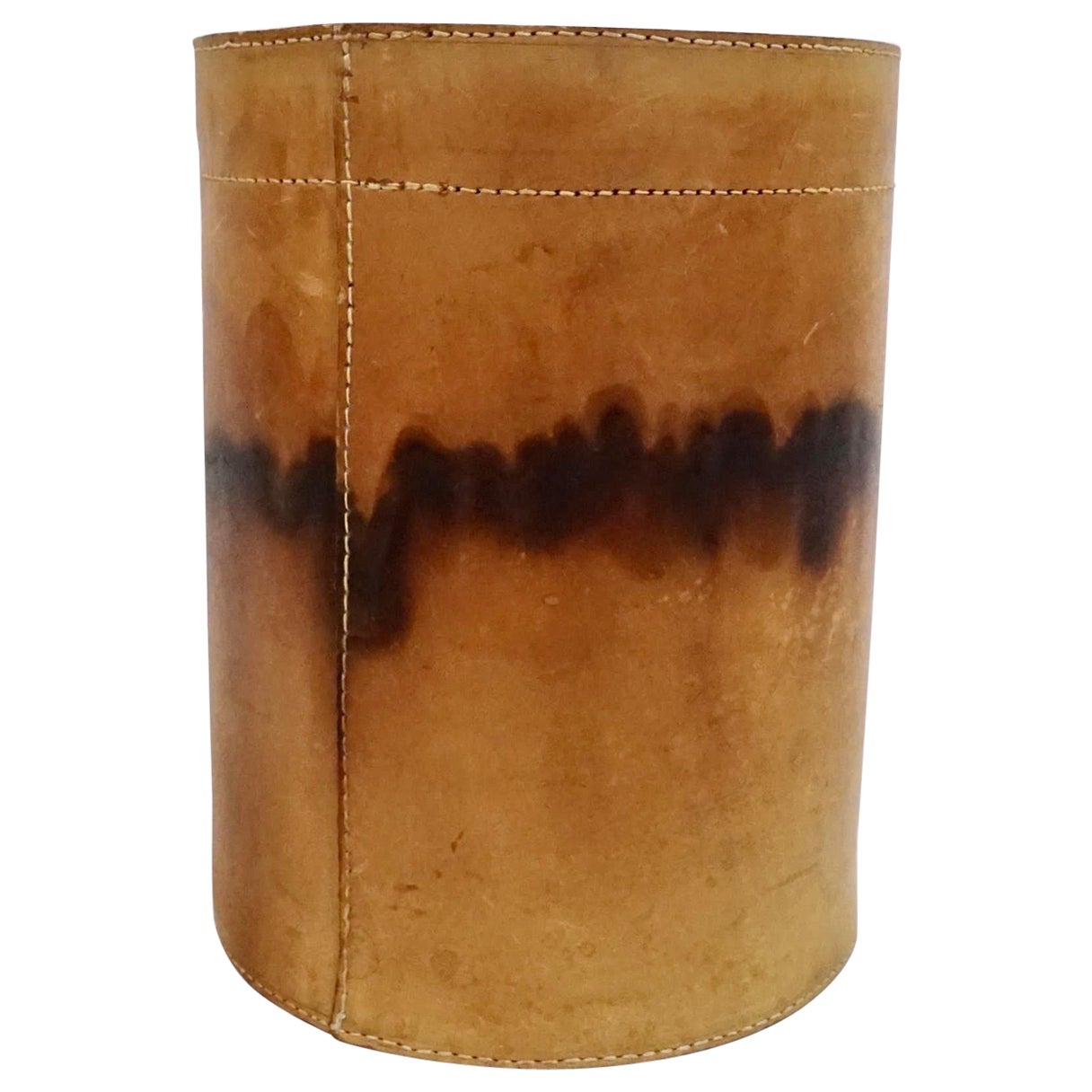 Leather Waste Basket by Torben Ørskov